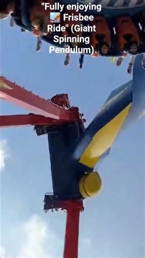🎢 Frisbee Ride (Giant Spinning Pendulum)#FrisbeeRide #GiantPendulum #ExtremeThrill #ViralShorts