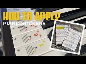 How To Apply Piano Stickers - Video Tutorial