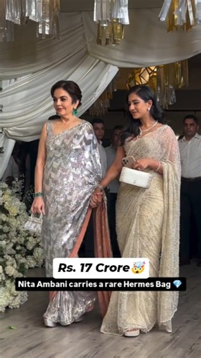 Urban NXT | Luxury Platform on Instagram: "#LuxuryUrbanNXT 💎 Nita Ambani’s Luxury Statement! 👜 The Bag: - Rare Hermès Himalaya Birkin @hermes - Valued at a jaw-dropping ₹17 crore 💠 The Details: - Encrusted with 3,025 sparkling diamonds - Crafted from Niloticus crocodile leather - Hardware made of 18k white gold ✨ The Luxury: - Known as the “Holy Grail of Handbags” * A true symbol of power, elegance, and exclusivity 💭 Would you dare to carry a ₹17 crore bag? Ǵ
