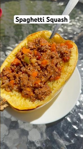 Spaghetti Squash with Sauce 🍝 | Easy Pasta Alternative