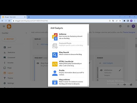 how to change layout in blogger || How to set up blogger/blogspot layout