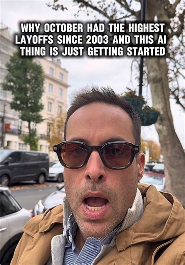 Here’s why “AI will create more jobs than it destroys” is completely wrong - October just posted the highest layoffs since 2003 with over 150,000 jobs cut in a single month. This isn’t theory anymore, it’s happening right now. Tech sector led with 100,000 jobs eliminated in October alone. Warehousing and technology sectors drove the surge with AI automation replacing 40% of workforce projections. White collar jobs are next - accountants, lawyers, analysts all targeted. We’re hitting 2003 economi