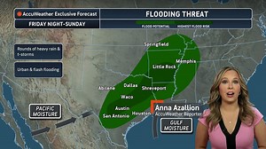 Storms to bring flood threat to the south-central US