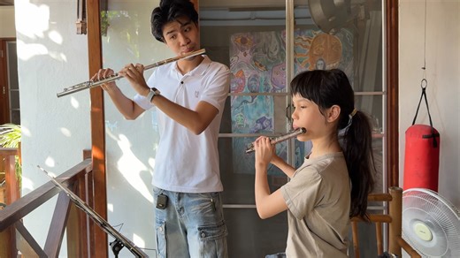 Emilie's flute lesson this afternoon. | Paul Barton