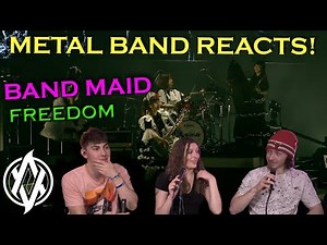 Band-Maid - Freedom REACTION | Metal Band Reacts! *REUPLOADED*