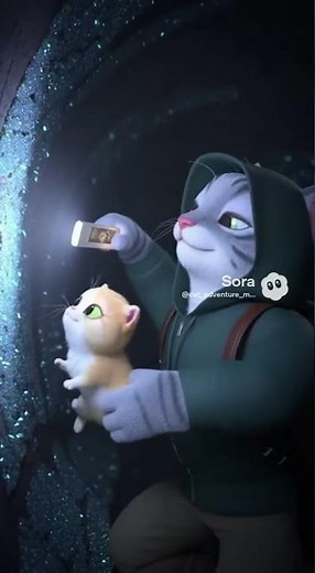 Episode 13: The Cave's Luminous Journey #adventurecat #cat #catanimation #catexplorer #catnap #cats