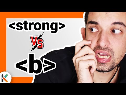 🧡 ¿Usar la etiqueta strong o b en HTML? [poner texto en negrita]