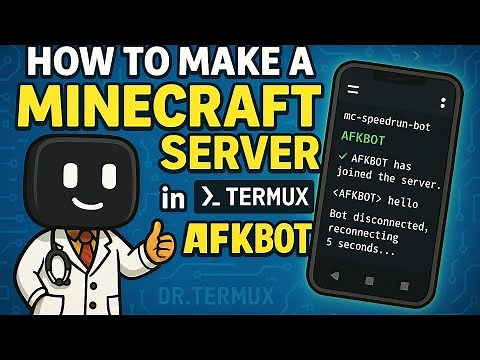 HOW TO MAKE A MINECRAFT SERVER AFKBOT IN TERMUX (24/7 uptime)