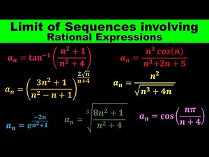 Limit of Sequences involving Rational Expressions - Convergent Divergent Sequences