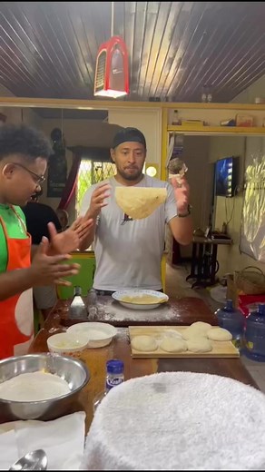 118K views · 855 reactions | Roti making time! We think he has what it takes to make a good Roti 䀘 what you all think? 樂 #roti #cookingclass #Guyana #backyardcafegy | Backyard Cafe | Facebook