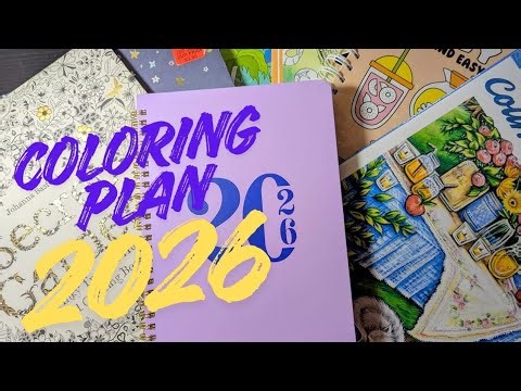 My Coloring Plan for 2026 - Adult Coloring - Coloring Pages #adultcoloringchannel #coloring