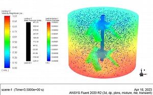 基于FLuent多相流和DPM的水泥搅拌器模拟