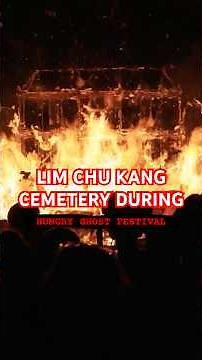 🕯️ A Night at Lim Chu Kang Cemetery during Hungry Ghost Festival