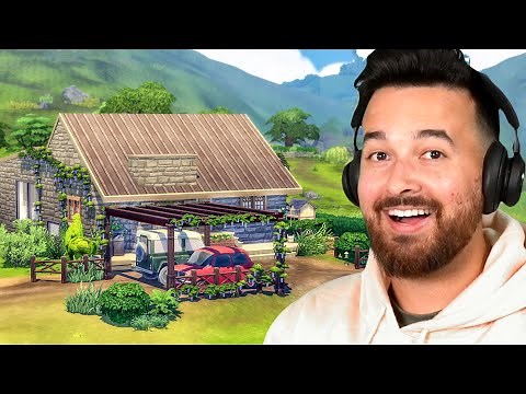 I built a converted cowshed in The Sims 4 Cottage Living