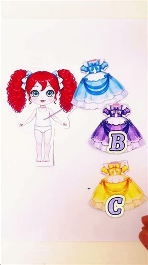 Poppy Playtime what color dress does she wear?💬 #poppyplaytime #drawing