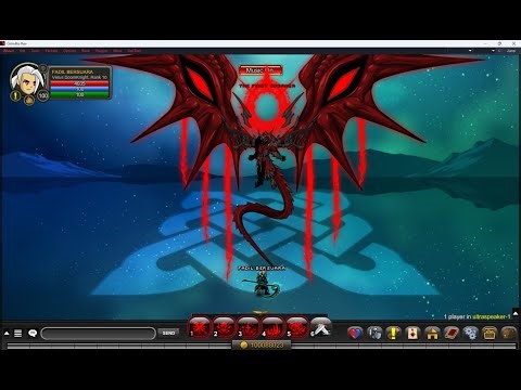 AQW Ultra Boss | Cara Mudah Mengalahkan Ultra Speaker BOT Dengan Menggunakan Class Verus DoomKnight