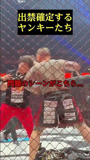 試合後に殴り合うヤンキーたち
