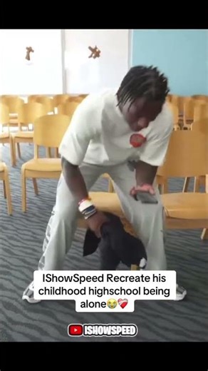 Ishowspeed re-created his child hood highschool being alone #ishowspeed #streamer #subscribe