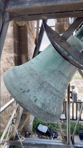 The big #bell of the highest #belltower in #Sulmona #abruzzo #travel #glocken #campane #history #fyp