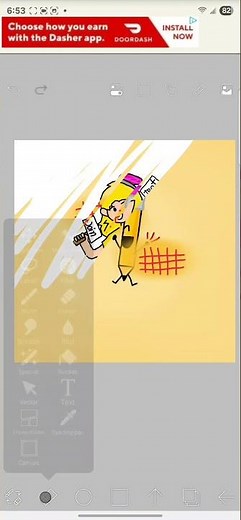 day 1 of making bfdi pencil human