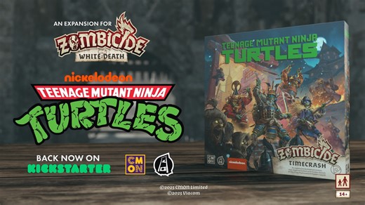 The Teenage Mutant Ninja Turtles join the fray! TMNT Zombicide: Timecrash is a full-fledged expansion for Zombicide: White Death! Read all about it here: https://www.kickstarter.com/projects/cmon/zombicide-white-death/posts/3783541 | CMON