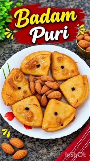 🥮 Crispy & Juicy Badam Puri 😍 | Traditional Sweet Recipe | Easy Homemade Indian Dessert ❤️