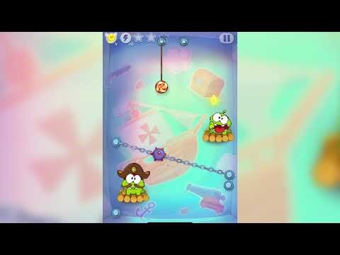Cut the Rope: Time Travel Level 3-02 (Pirate Ship) Quick Guide (No Commentary)