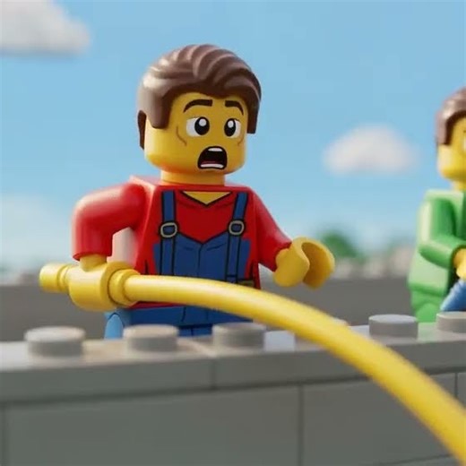 That Wasn’t a Fish… 😳 LEGO Mermaid Caught! #legoshorts #legoanimation #shorts