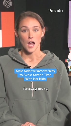 1.7M views · 7.9K reactions | Kylie Kelce opened up to Parade about her favorite way to cut down on screen time with her and Jason Kelce's three kids, Wyatt, Elliotte and Bennett. For more from our interview with Kylie and to learn about her partnership with HP and the Eagles Autism Foundation: https://parade.com/celebrities/kylie-kelce-neurodiversity-interview-print-pals | PARADE Magazine | Facebook