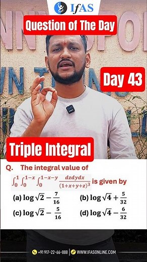 Triple Integral | Integral Calculus | IIT JAM Maths & CUET PG Maths