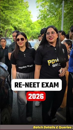 RE-NEET 2026 Exam Day 🔥 PW Power On Top! #Shorts