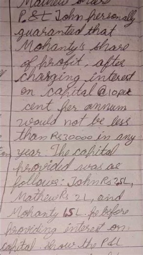 Important questions basic concepts Partnership