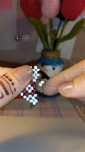 DIY Spider-Man Beaded Keychain Tutorial | Easy Step-by-Step#beadedtutorial#beads #diy