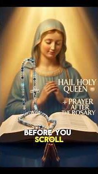 Pray the Hail Holy Queen + Prayer After the Rosary | Catholic Prayer TV#HailHolyQueen#CatholicPrayer
