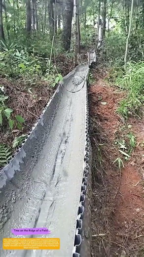 Gravity's Highway: How a Plastic Trough Moves Mountain Material Without Fuel