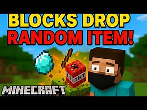 👉 Minecraft But Every Block Drops RANDOM ITEMS! 🔥 (Unbelievable Loot Challenge)