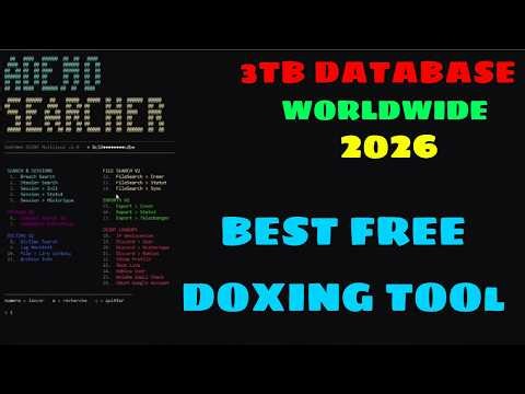 (3TB DATABASE WORLDWIDE) BEST FREE DOXING TOOl - THE BEST TOOL FOR DOX IN 2026 - DISCORD DOXING