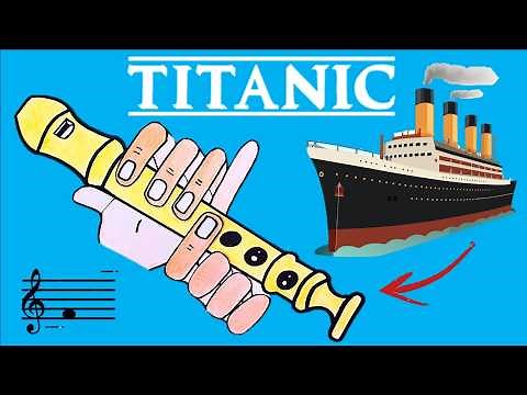 Aprenda TITANIC na FLAUTA DOCE | My Heart Will Go On | Tutorial com Animação