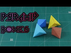 How to Make An Easy Pyramid Box - Origami Tripyramid Box Cube Instruction Tutorials | DIY Craft Idea