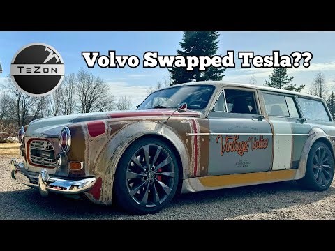 The TeZon: Tesla Model S + Volvo Amazon Hybrid