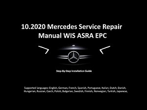 Professional 2020 Mercedes WIS ASRA & EPC Service Repair Workshop Manual