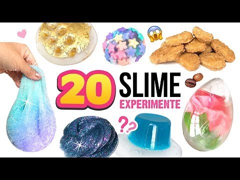 20 DIY SCHLEIM Experimente!!! Verrückte Sachen in SLIME MISCHEN! 😱 Schleim Spiel Deutsch German