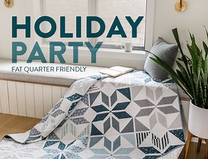 Holiday Party Quilt Pattern with Fat Quarters - Suzy Quilts