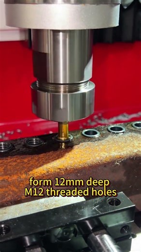 CNC Thermal Friction Drilling and Tapping Machine #factory #cnc #drilling #tapping #drillingmachines