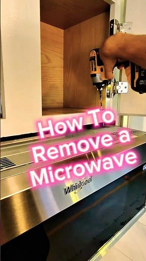 How to Remove a Microwave Like a Pro 💪 #diy #pov #dewalt #remodel #construction
