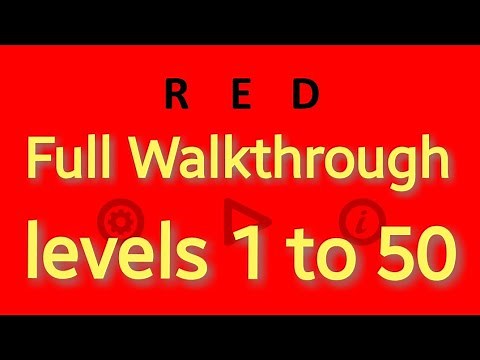 Red (game) All Levels 1-50 by Bart Bonte solution walkthrough Android iOS