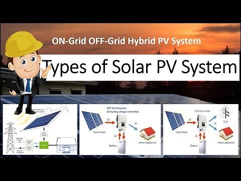 Types of Solar PV System, On - Grid, Off- grid and Hybrid PV System. #hybrid #solarsystem #solar