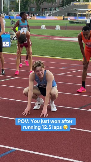 Parker Wolfe won the 5000m 👏 #run #race #track #5K