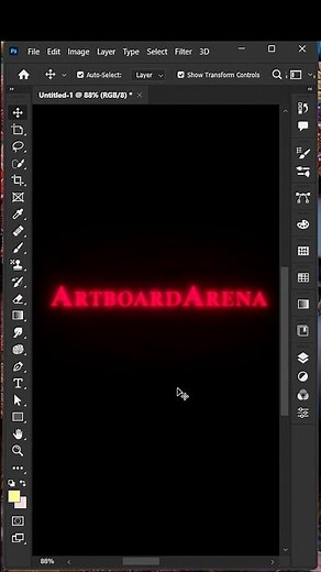 Glowing Text In Photoshop II Photoshop tutorial #photoshop #design