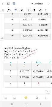 12) طريقة نيوتن رافسون المعدله (modified Newton_Raphson method) _ الجزء 2